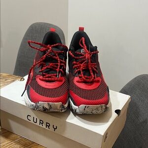 Kids Red and Black Sneakers